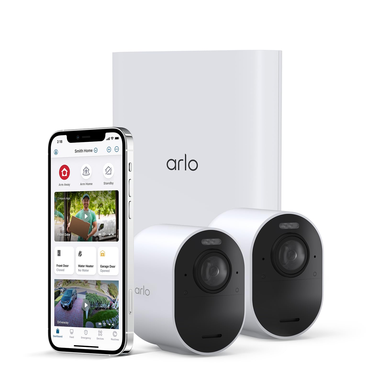 Arlo Ultra 2 スポットライトワイヤレスセキュリティカメラ 2台セット